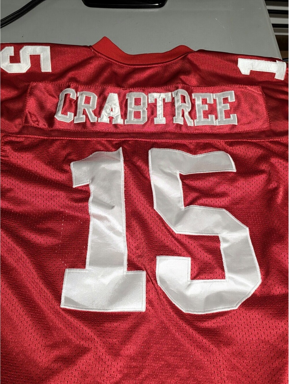 San Francisco 49ers Michael Crabtree #15 NFL Football Jersey Reebok Mens Size 50